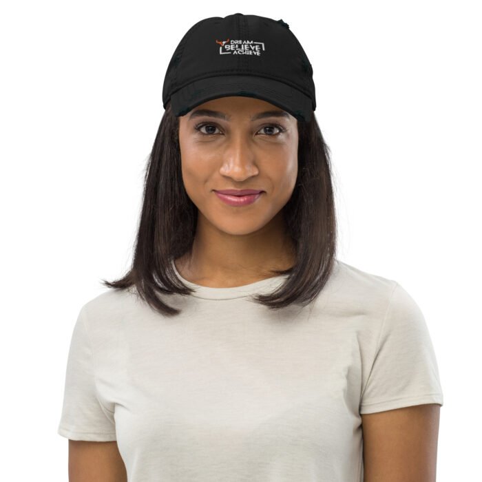 Born 2 Dominate - DBA Distressed Dad Hat - Image 3