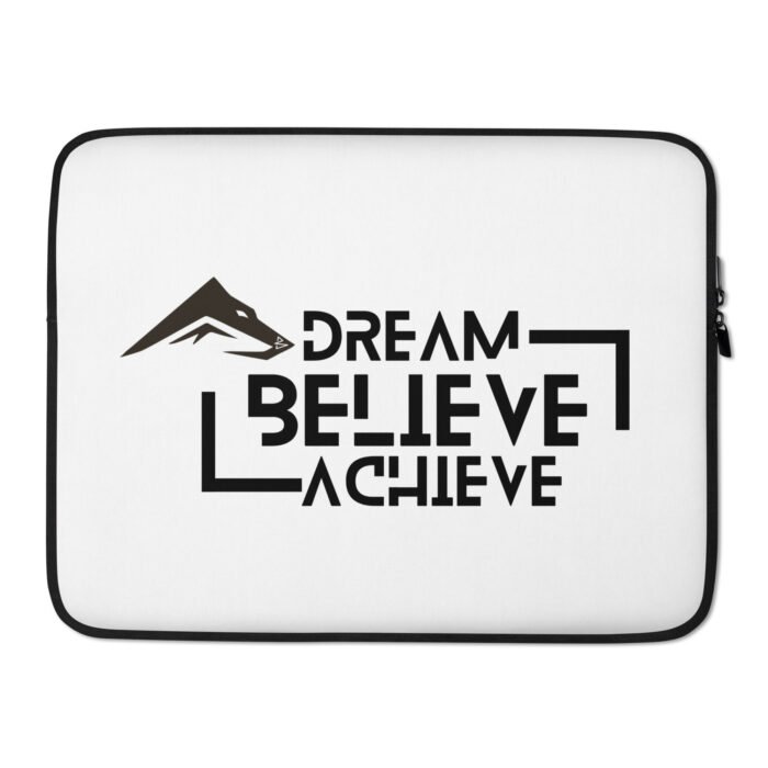 Born 2 Dominate - Dream Believe Achieve Laptop Sleeve - Image 2
