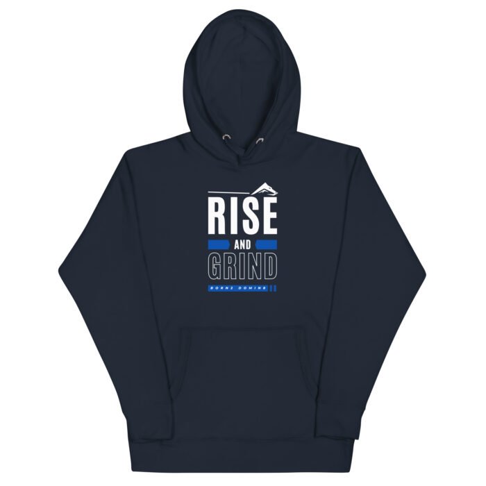 Rise and Grind Hoodie - Blue - Image 3